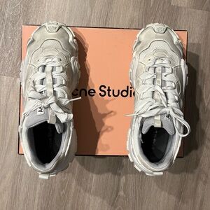 Acne Studios Bolzter W Tumbled Sneakers white